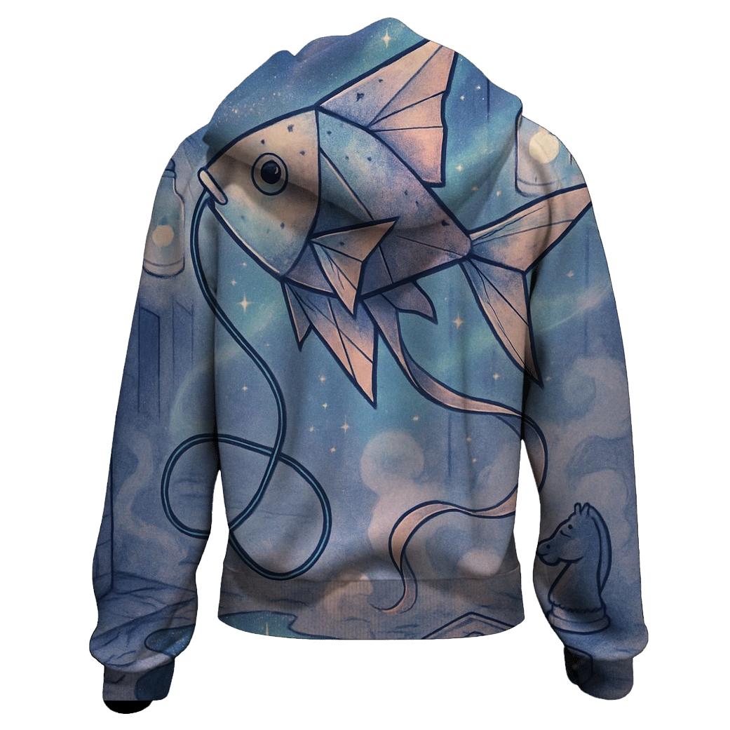 Kite Fish Of The Moonlit Back Alley lightweight hoodies
