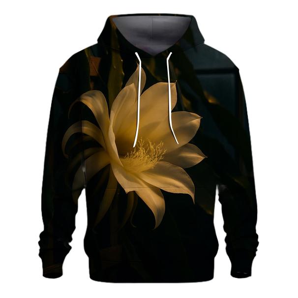 Night Blooming Cereus Opening In A Quiet Glasshouse heavyweight hoodies