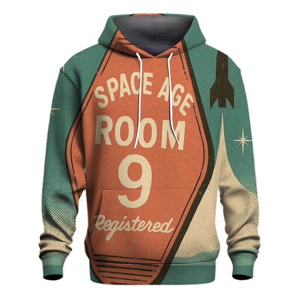 Weathered Space Age Motel Keychain Poster embroidered hoodies