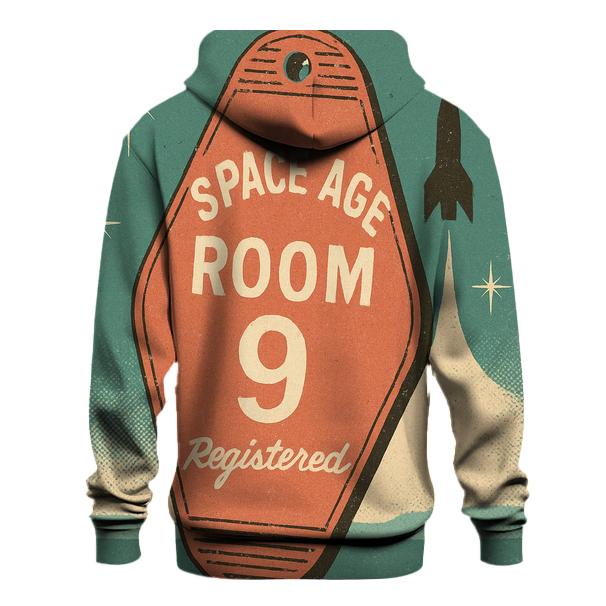 Weathered Space Age Motel Keychain Poster embroidered hoodies