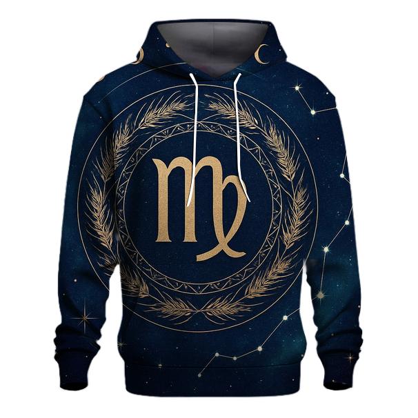 Virgo Spica Harvest Star Mandala custom hoodies