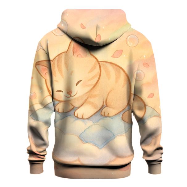 Sunrise Cloud Quilt Kitten Dreamscape heavyweight hoodies
