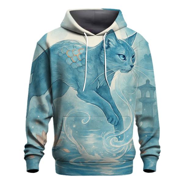Koi Pond Moon Guardian Cat hoodie styles