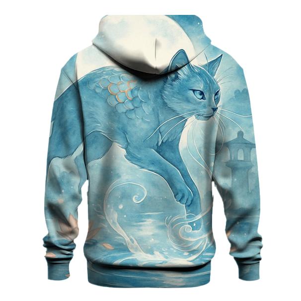 Koi Pond Moon Guardian Cat hoodie styles