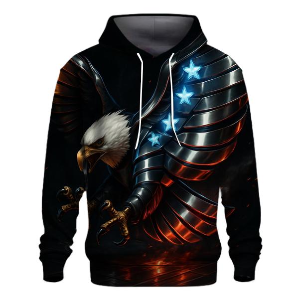 Neon Foundry Eagle With Chromed Flag Wings lightweight hoodies