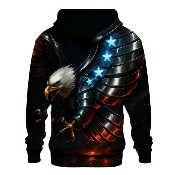 Neon Foundry Eagle With Chromed Flag Wings lightweight hoodies