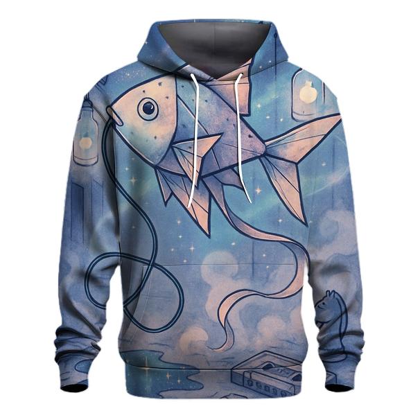 Kite Fish Of The Moonlit Back Alley zip-up hoodies