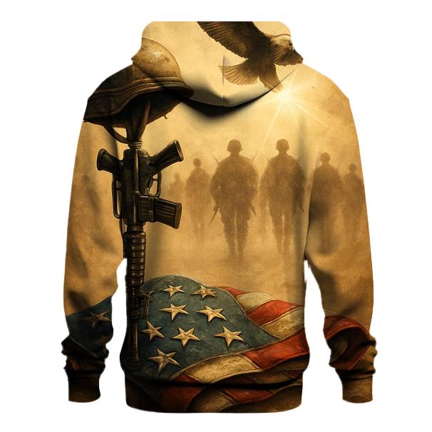 Desert Cross Of Stars And Steel premium hoodies