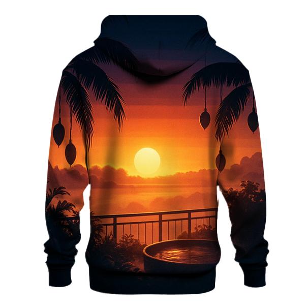 Sundown Over The Cloud Garden zip-up hoodies
