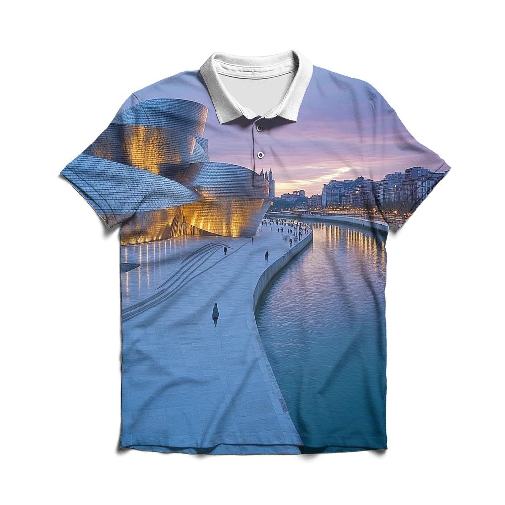 Guggenheim Museum branded logo polo shirts