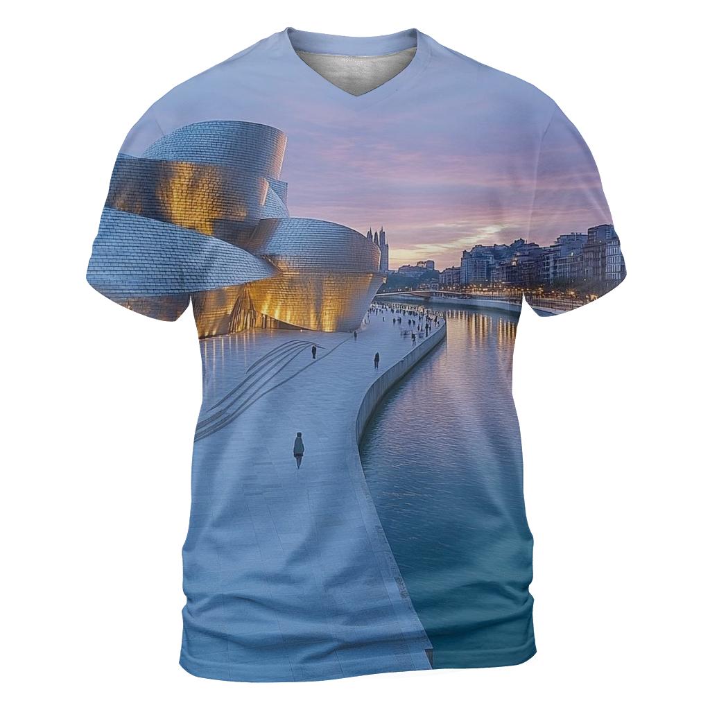 Guggenheim Museum custom all-over print shirts