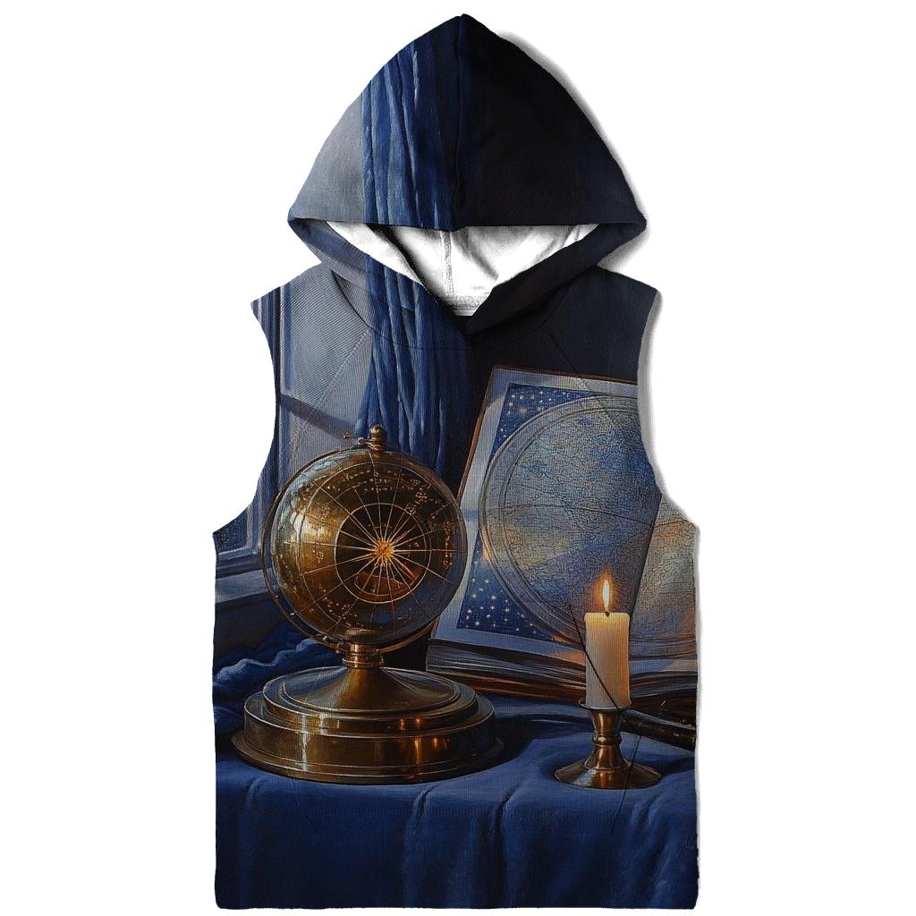 Johannes Vermeer Inspired Astronomer In A Candlelit Library zip-up hoodies