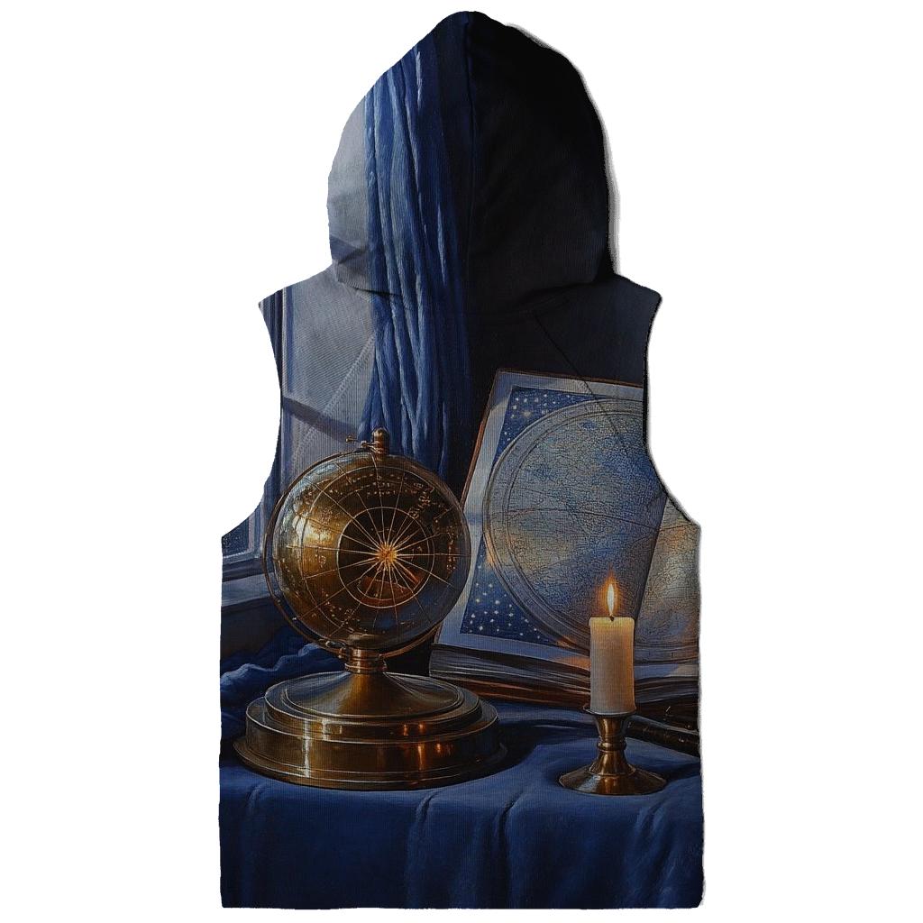 Johannes Vermeer Inspired Astronomer In A Candlelit Library zip-up hoodies