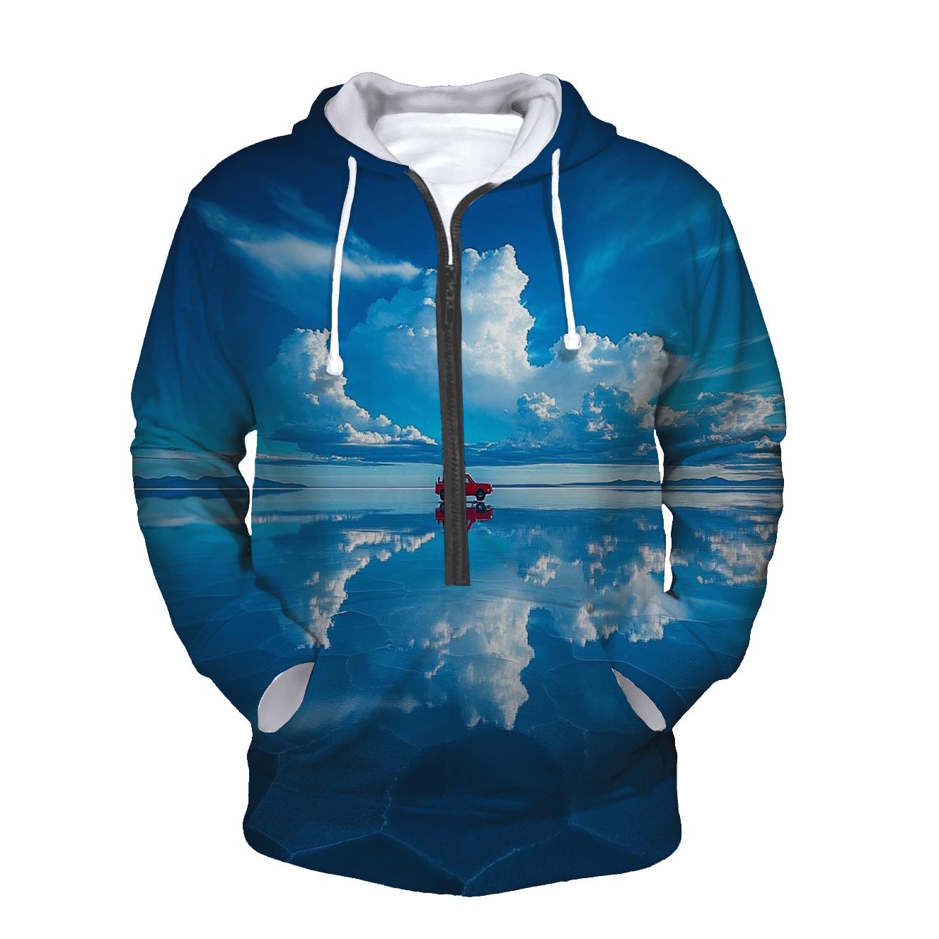 Salar De Uyuni Salt Flats premium hoodies