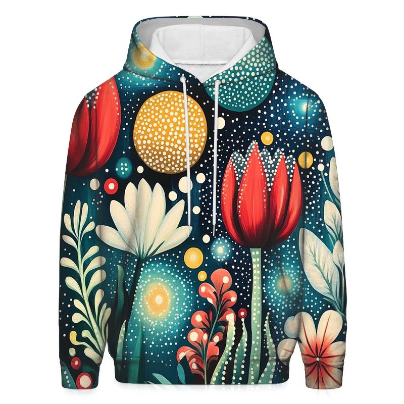 Yayoi Kusama Inspired Cosmic Garden Of Polka Dot Planets hoodie styles