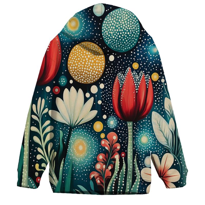 Yayoi Kusama Inspired Cosmic Garden Of Polka Dot Planets hoodie styles