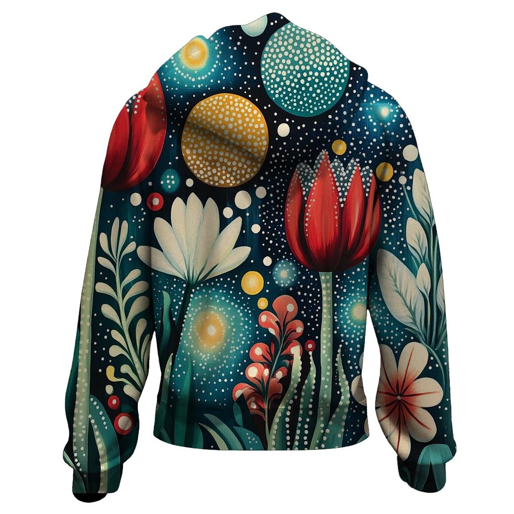 Yayoi Kusama Inspired Cosmic Garden Of Polka Dot Planets hoodie designs