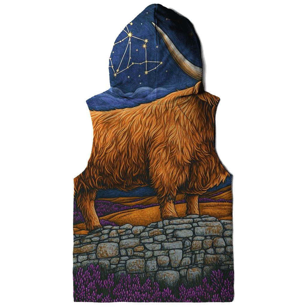 Highland Cow Stargazer Of The Heather Moors custom hoodies