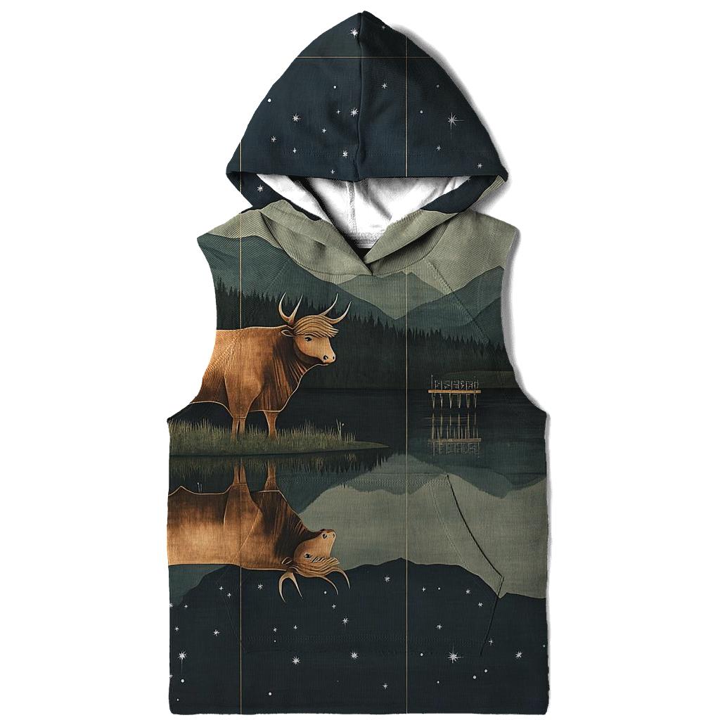Highland Cow Reflections In The Star Loch custom hoodies