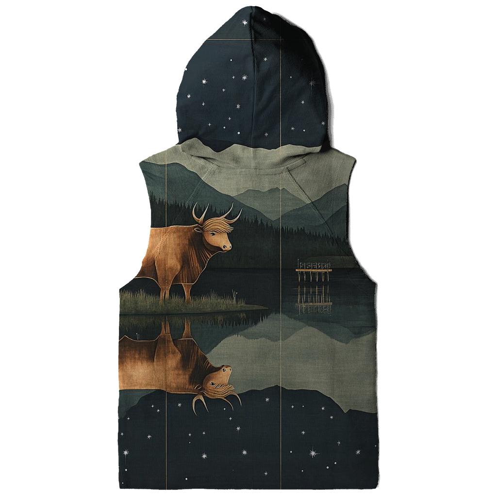 Highland Cow Reflections In The Star Loch custom hoodies