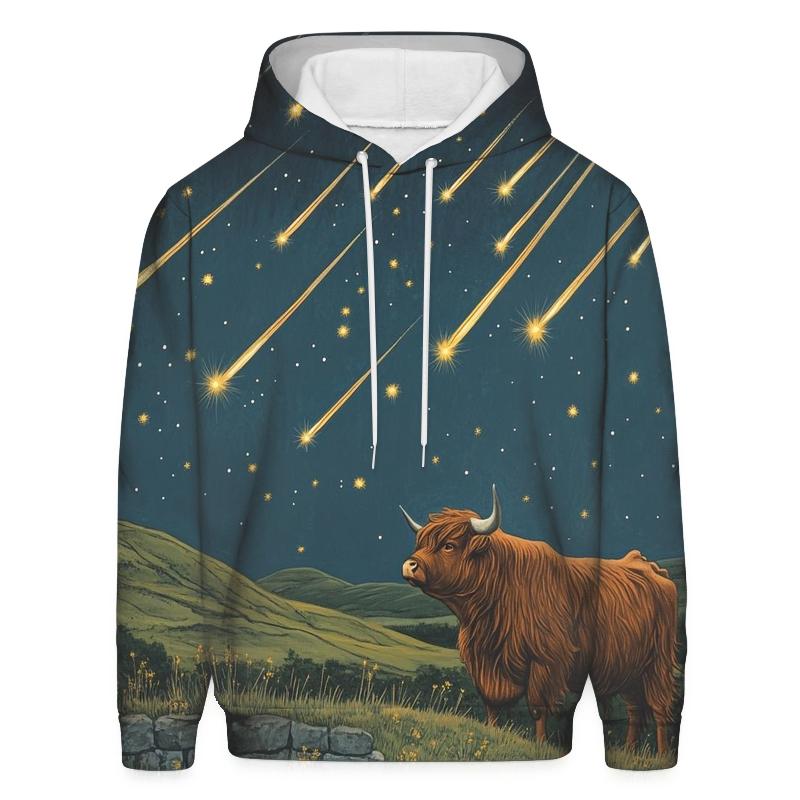 Highland Cow Shepherd Of The Shooting Stars hoodie styles