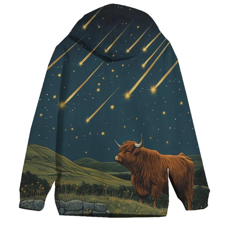 Highland Cow Shepherd Of The Shooting Stars hoodie styles