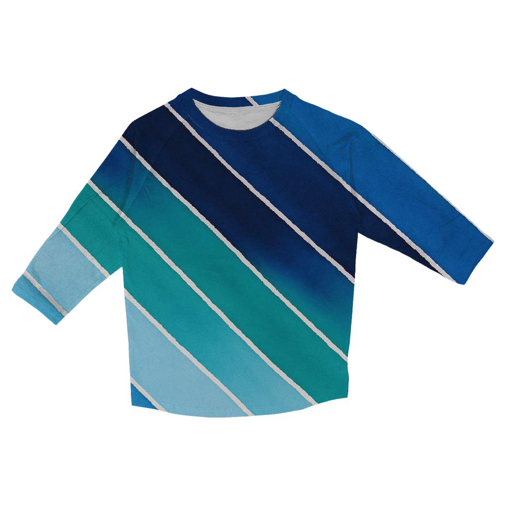 Arashi Nebula Diagonal Drift casual three quarter sleeve shirts