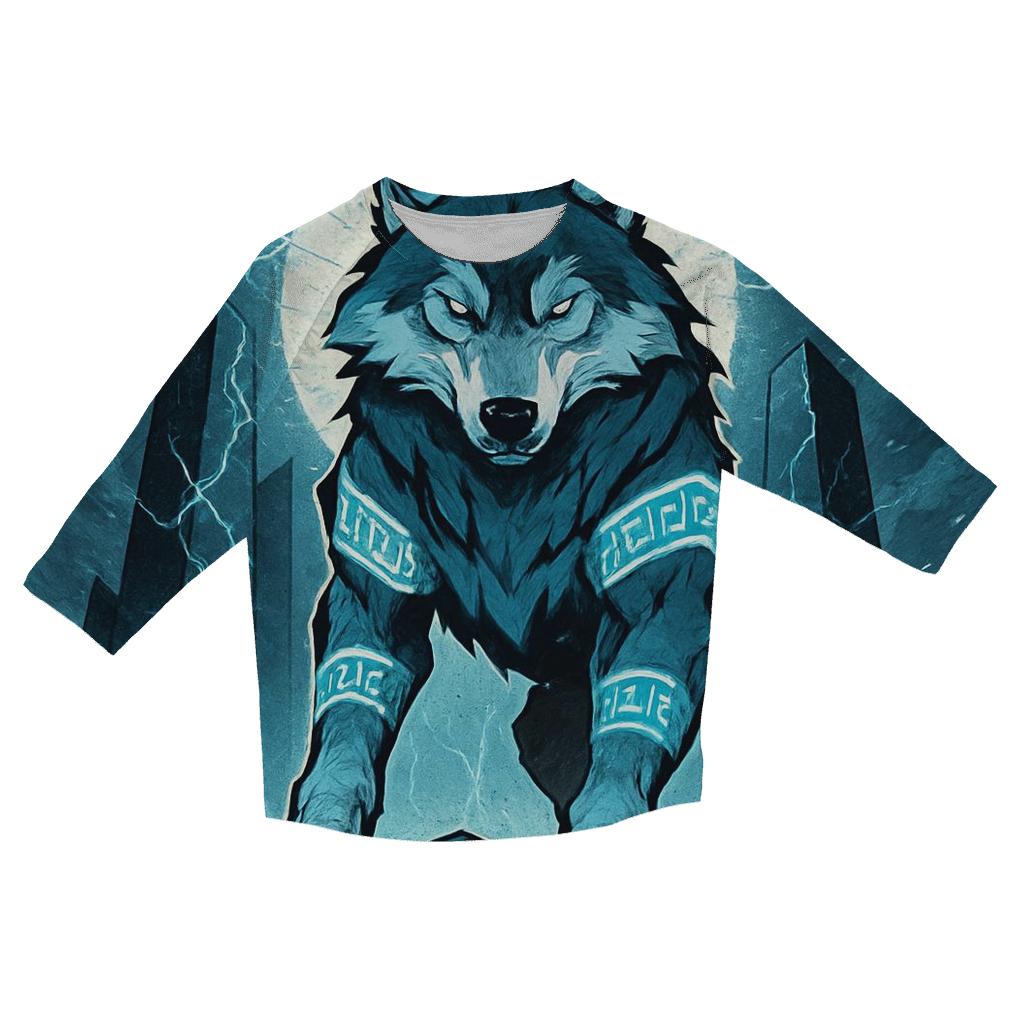 Runebound Storm Warden Wolf custom 3/4 sleeve shirts