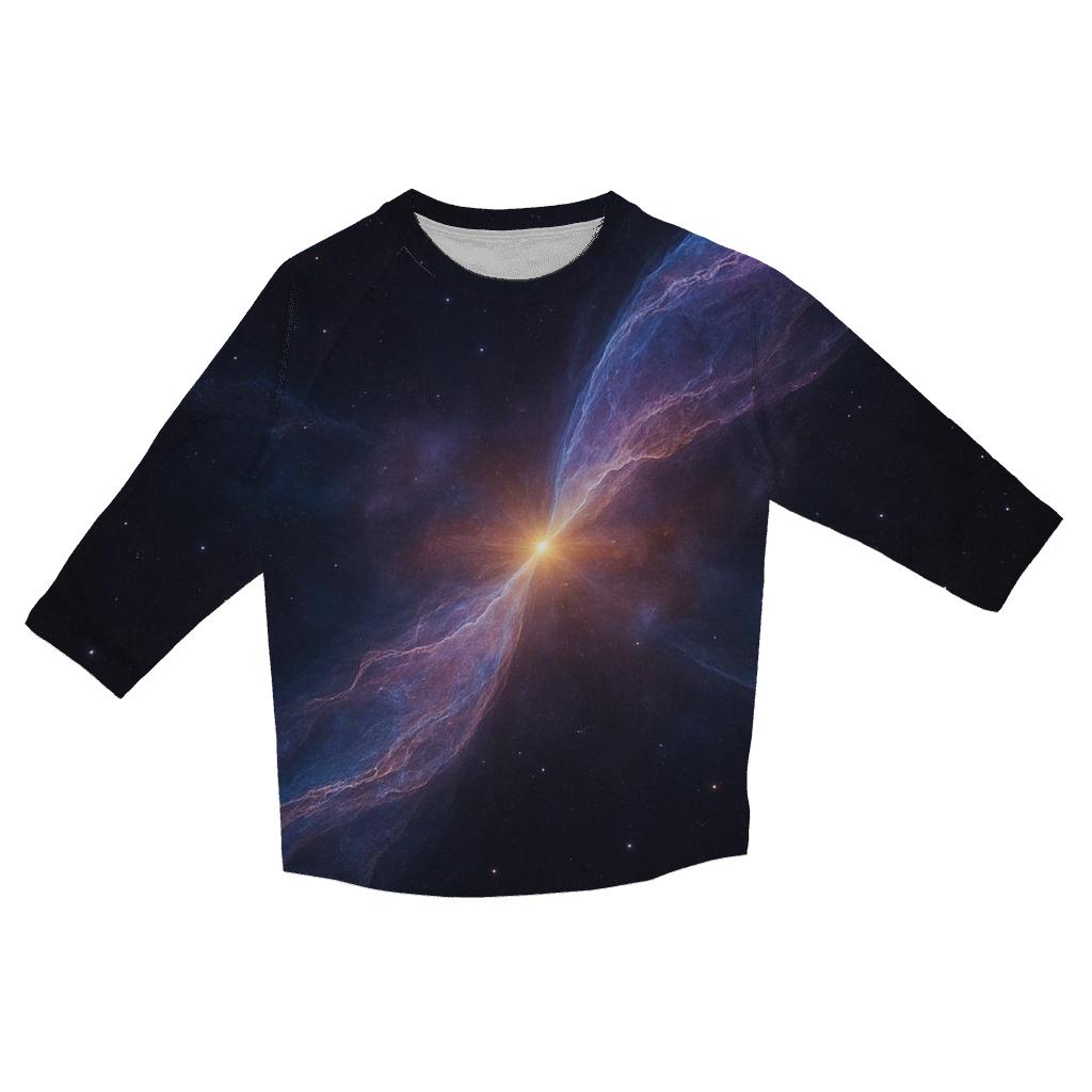 Bipolar Jet Outflow Veil casual three quarter sleeve shirts