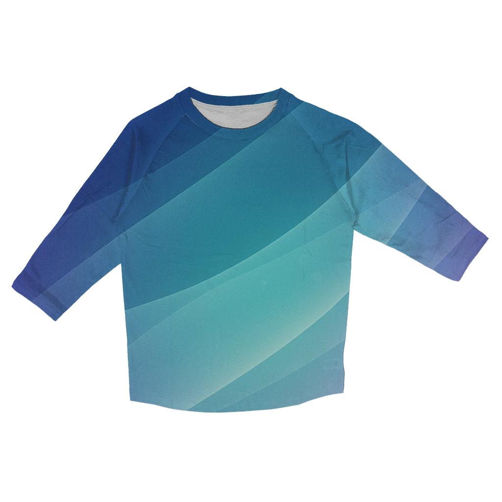 Aurora Drift Mesh Gradient custom 3/4 sleeve shirts