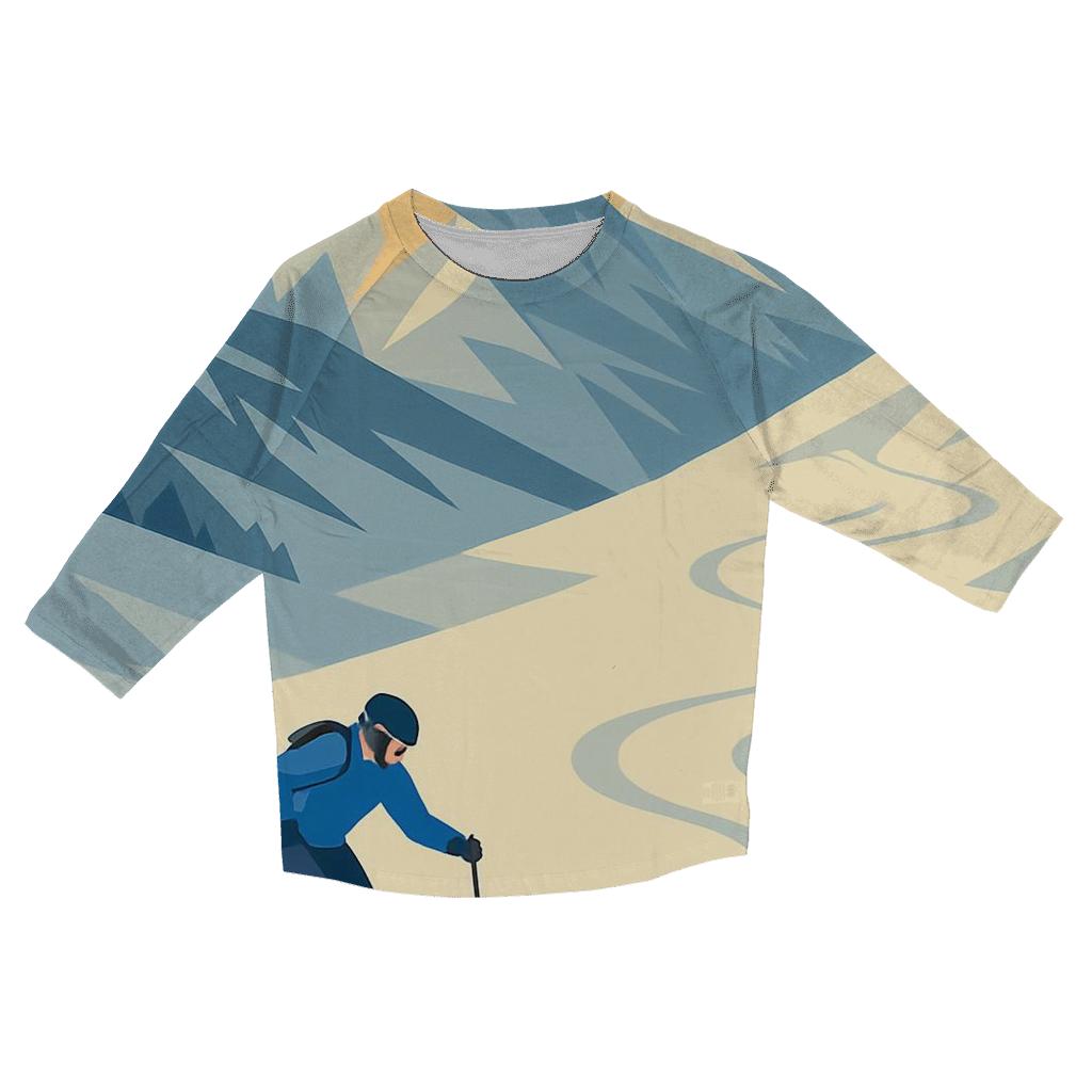 Summit Slalom Snow Geometry cotton quarter sleeve shirts