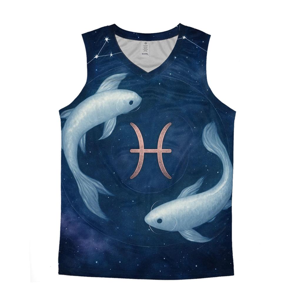 Pisces Koi Nebula Constellation Drift trendy fitted tank tops