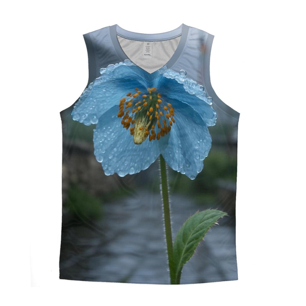 Blue Poppy In A Himalayan Monastery Garden After Rain stylish racerback tanks