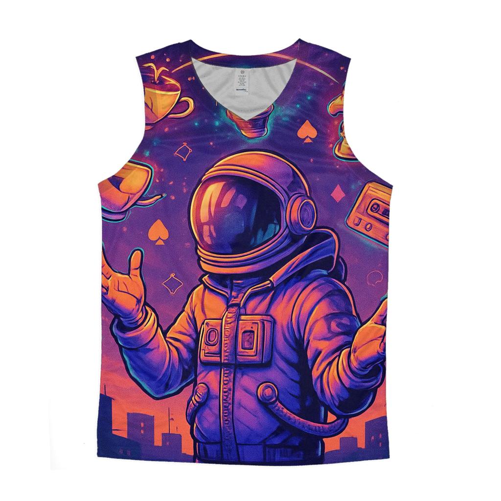 Gravity Juggler At Dusk personalized athletic tanks