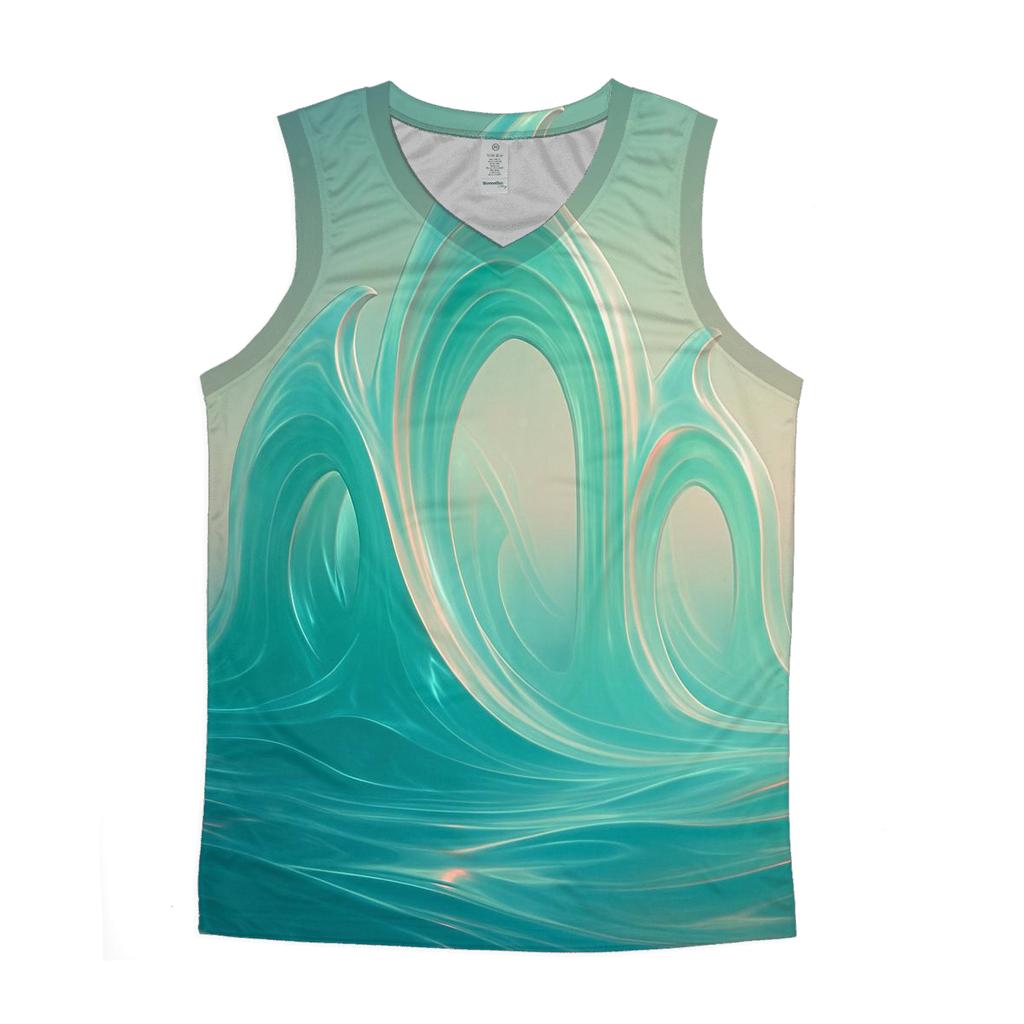 Prismatic Tide Cathedral designer workout tanks