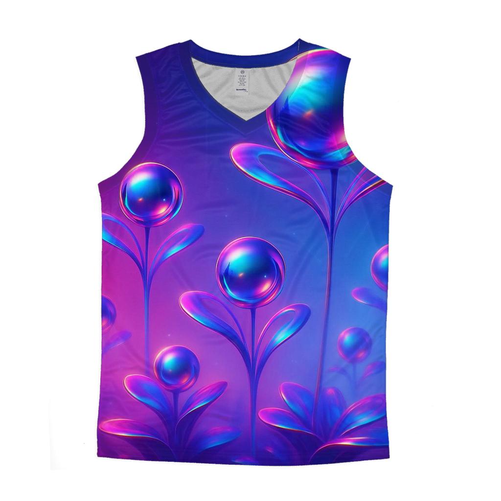 Chrome Aurora Orb Garden designer workout tanks