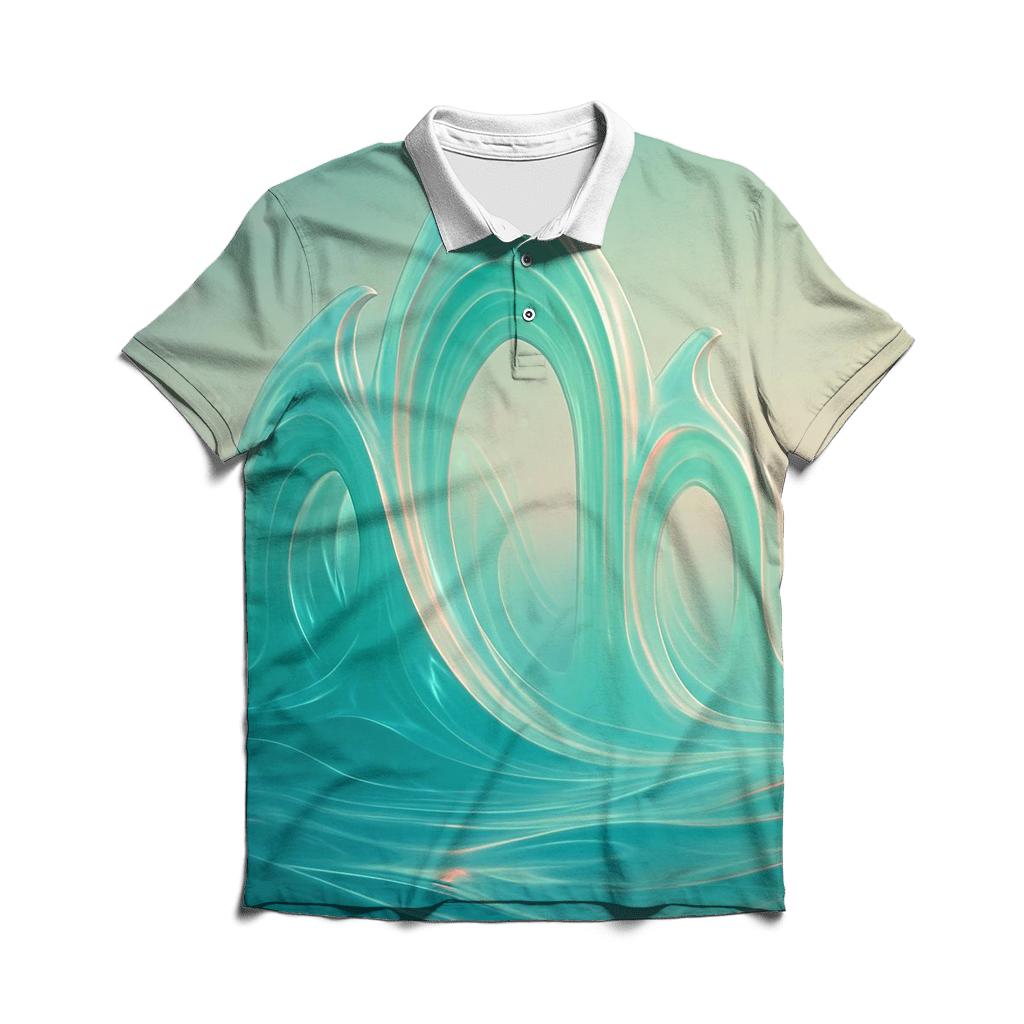 Prismatic Tide Cathedral casual sports polo shirts