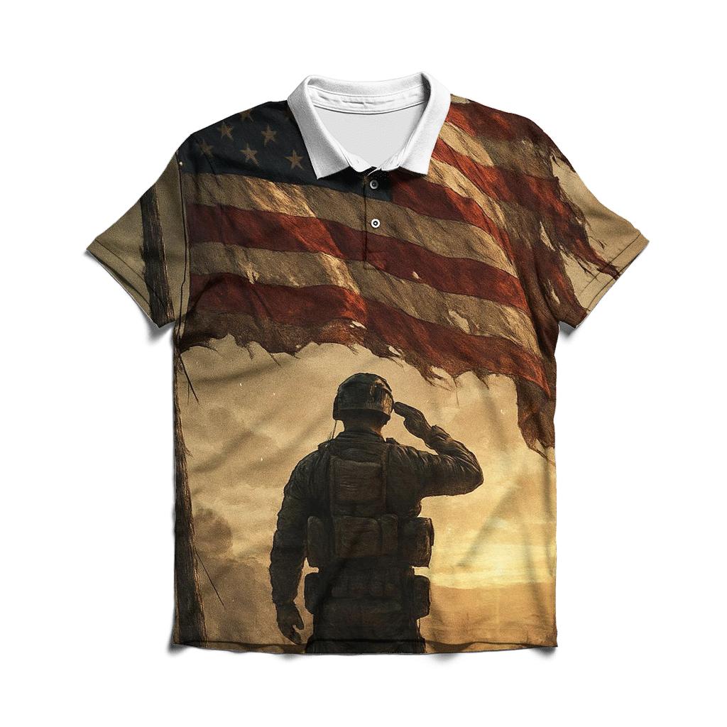 Dawn Vigil Under The Torn Stripes stylish collar polo tees