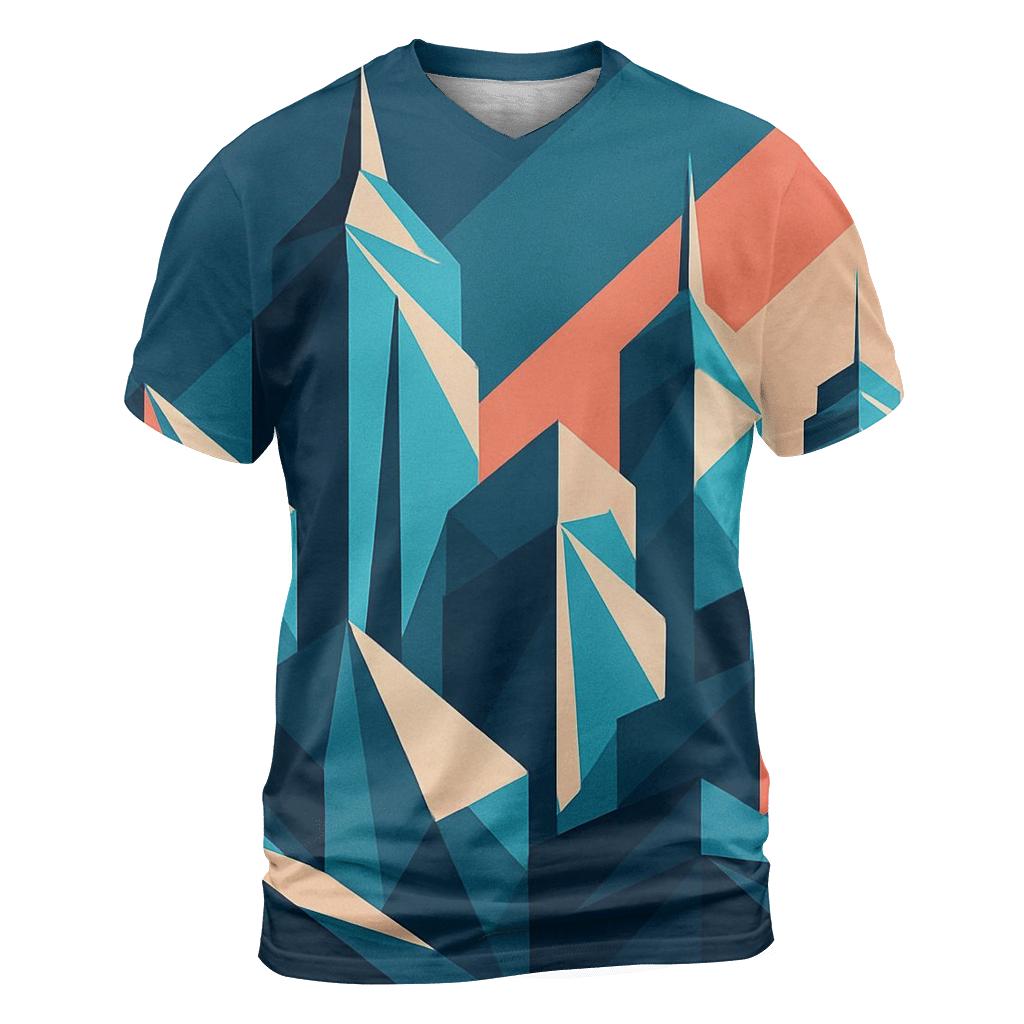 Kinetic Origami Cityscape personalized full print shirts