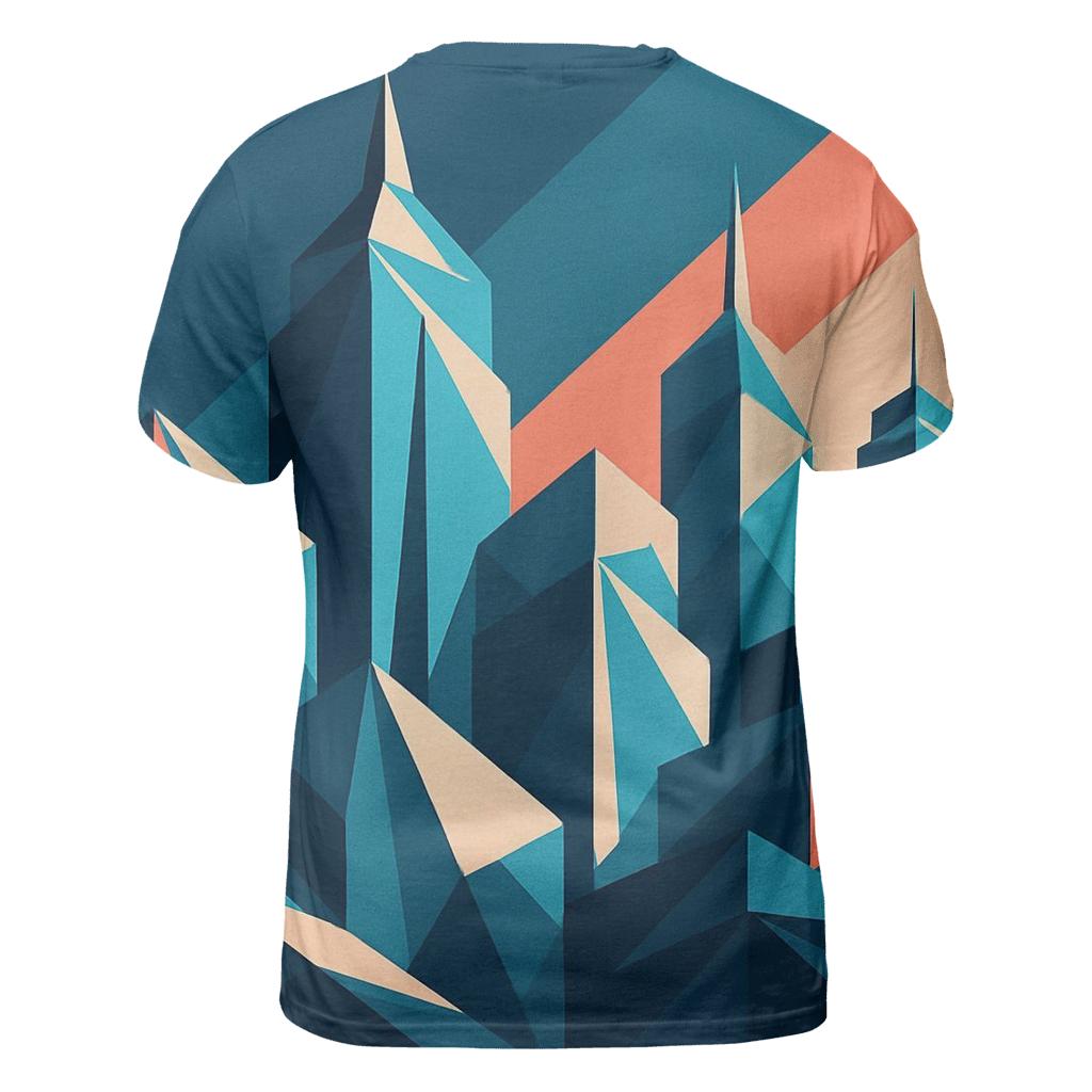 Kinetic Origami Cityscape personalized full print shirts