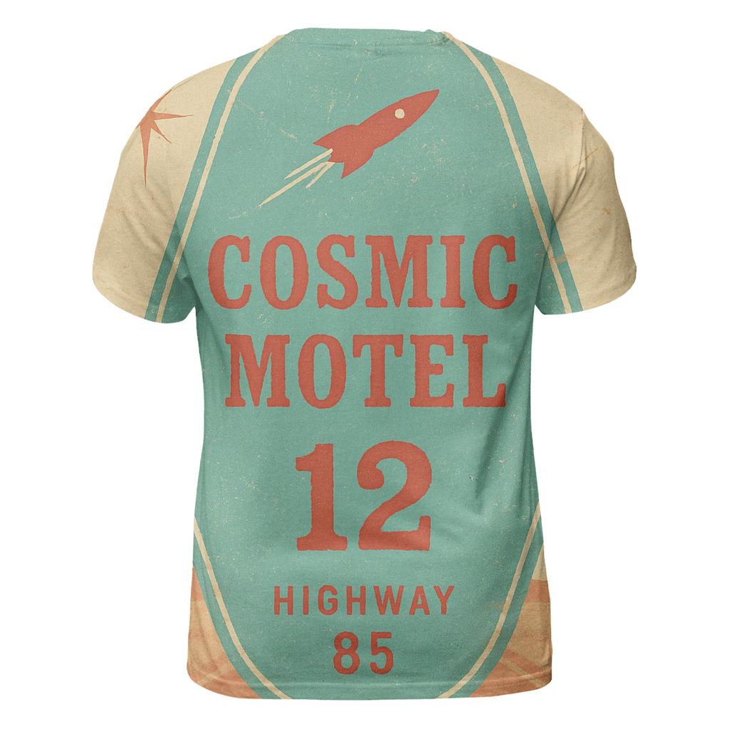 Faded Space Age Motel Key Tag Poster custom all-over print shirts
