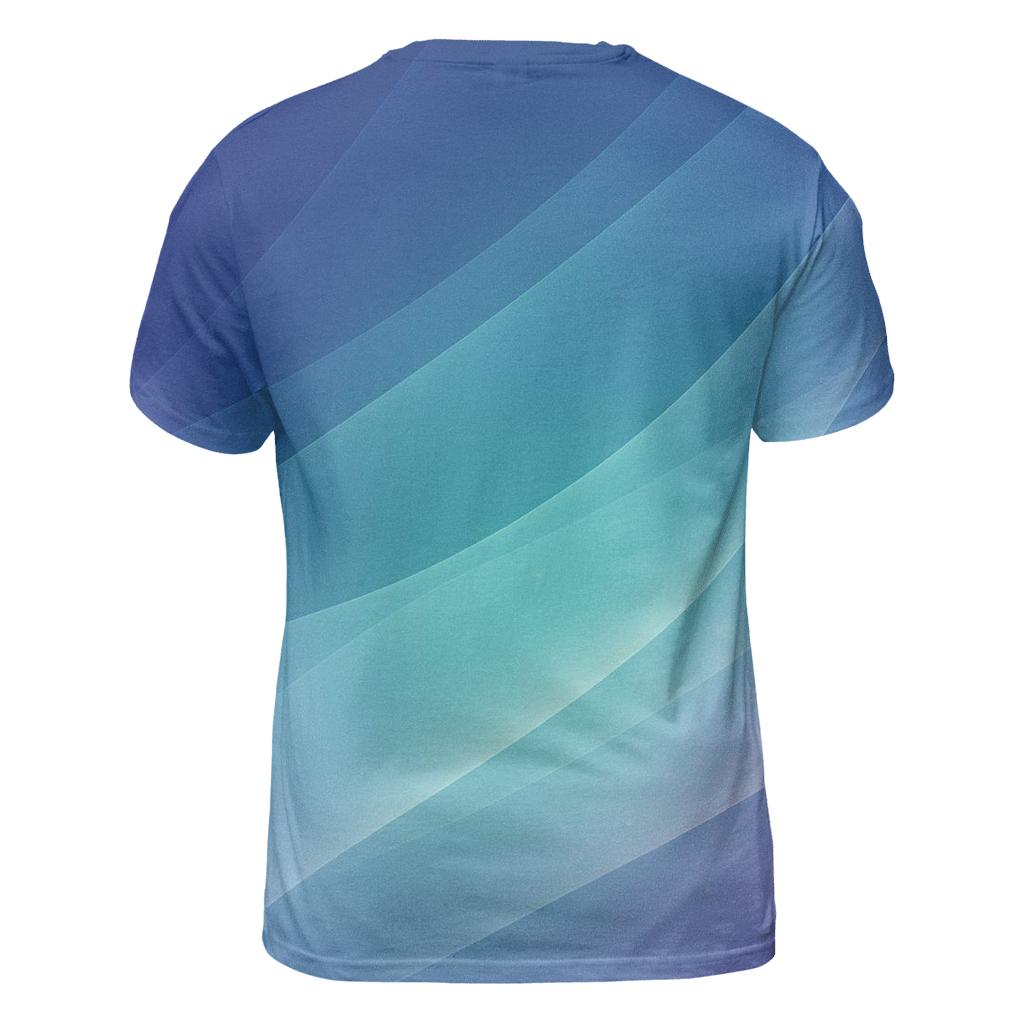 Aurora Drift Mesh Gradient trendy printed shirt styles