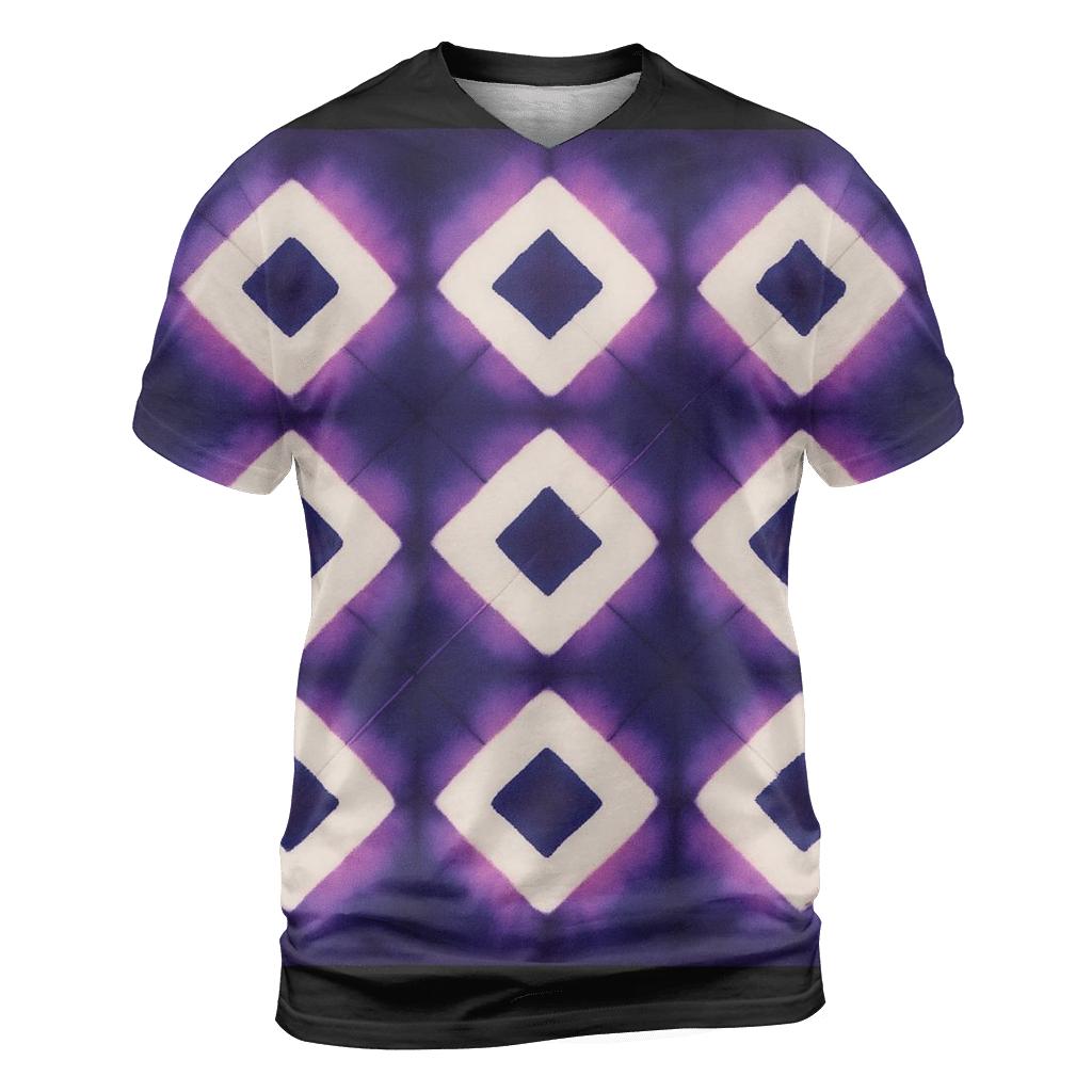 Itajime Eclipse Lattice creative print fashion shirts