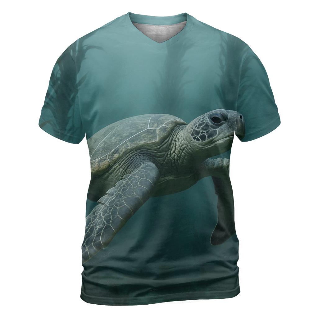 Kelp Curtain Glide Green Sea Turtle personalized full print shirts