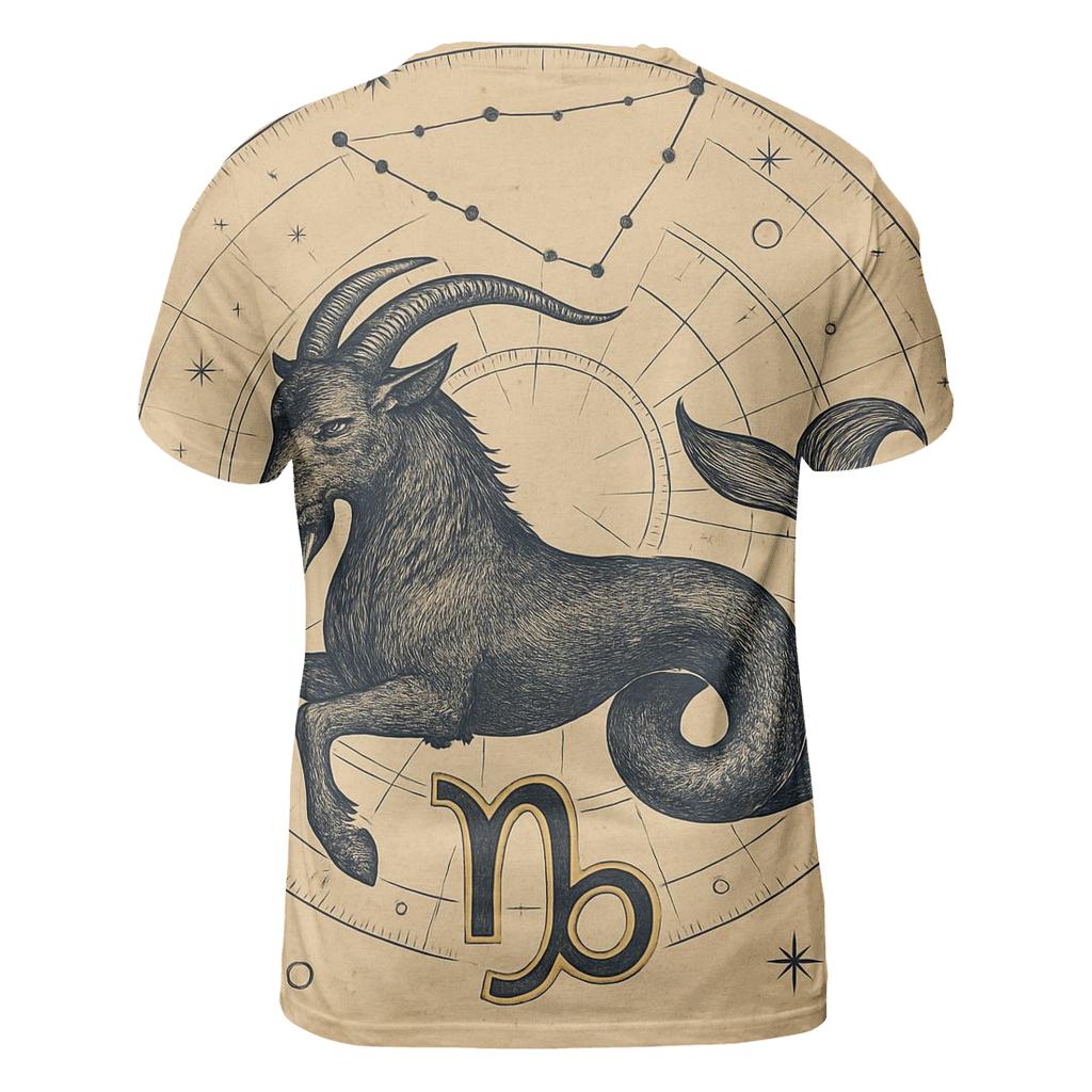 Capricorn Sea Goat Astral Chart Emblem trendy printed shirt styles