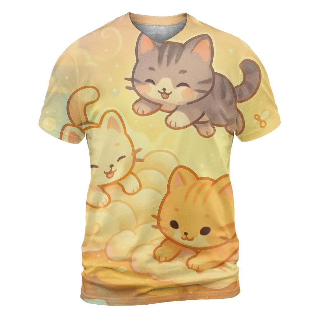 Sunrise Cloud Bakery Kittens unique graphic print tees