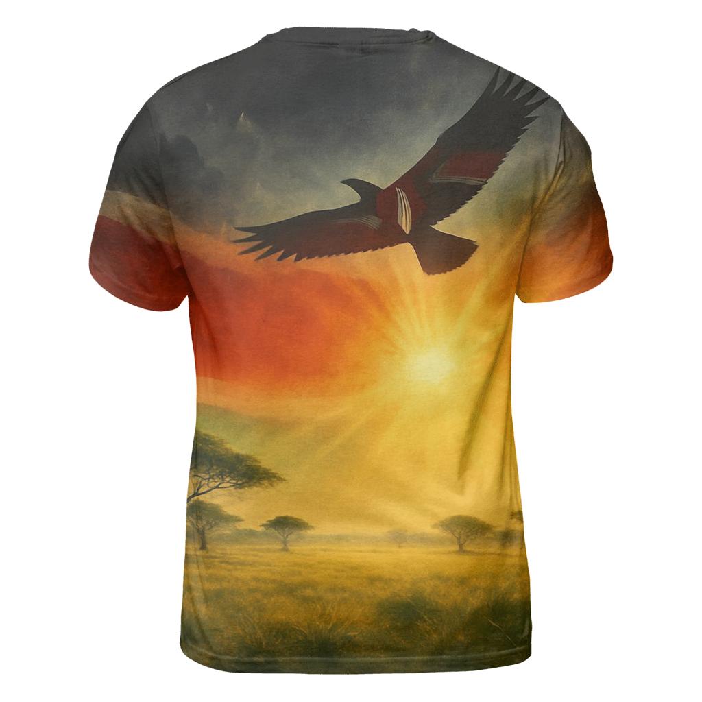 Savanna Crest Kenya creative print fashion shirts