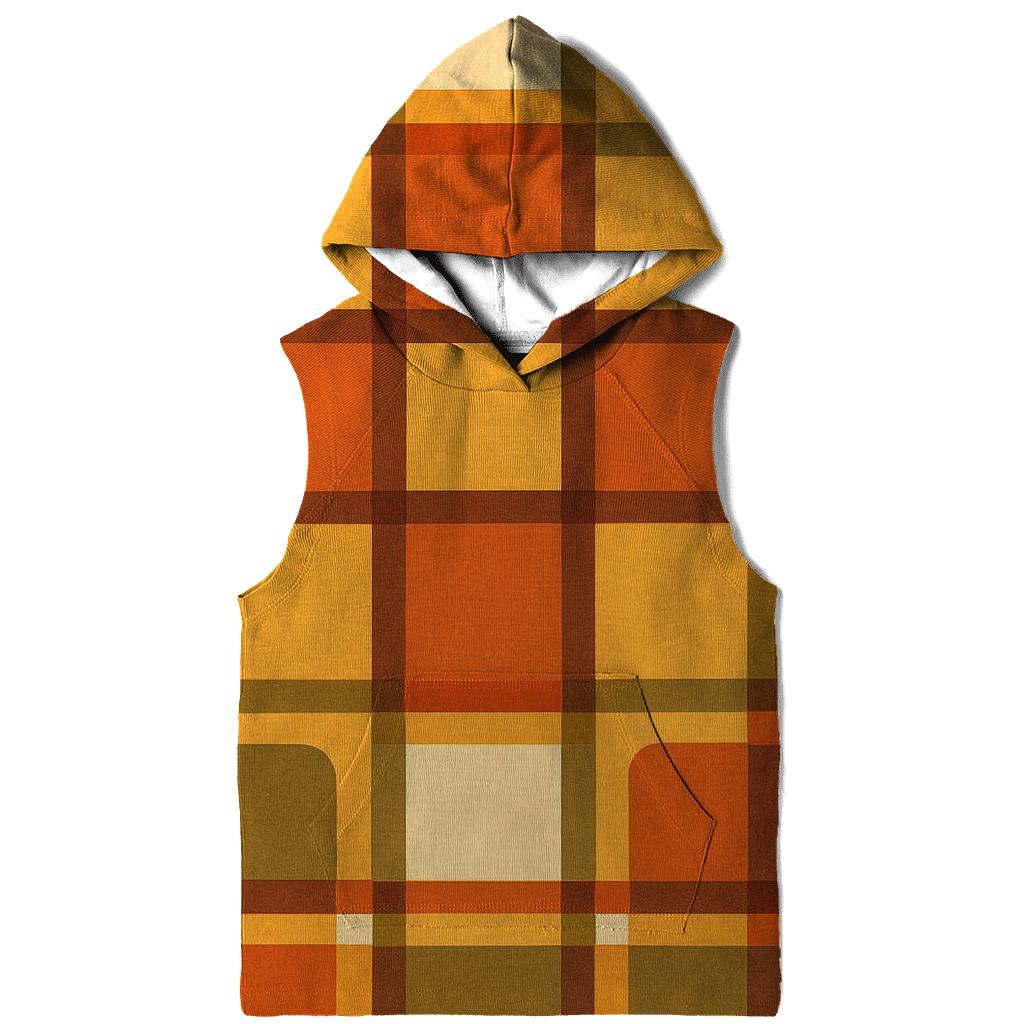 Harvest Plaid Coffeehouse Tiles embroidered hoodies