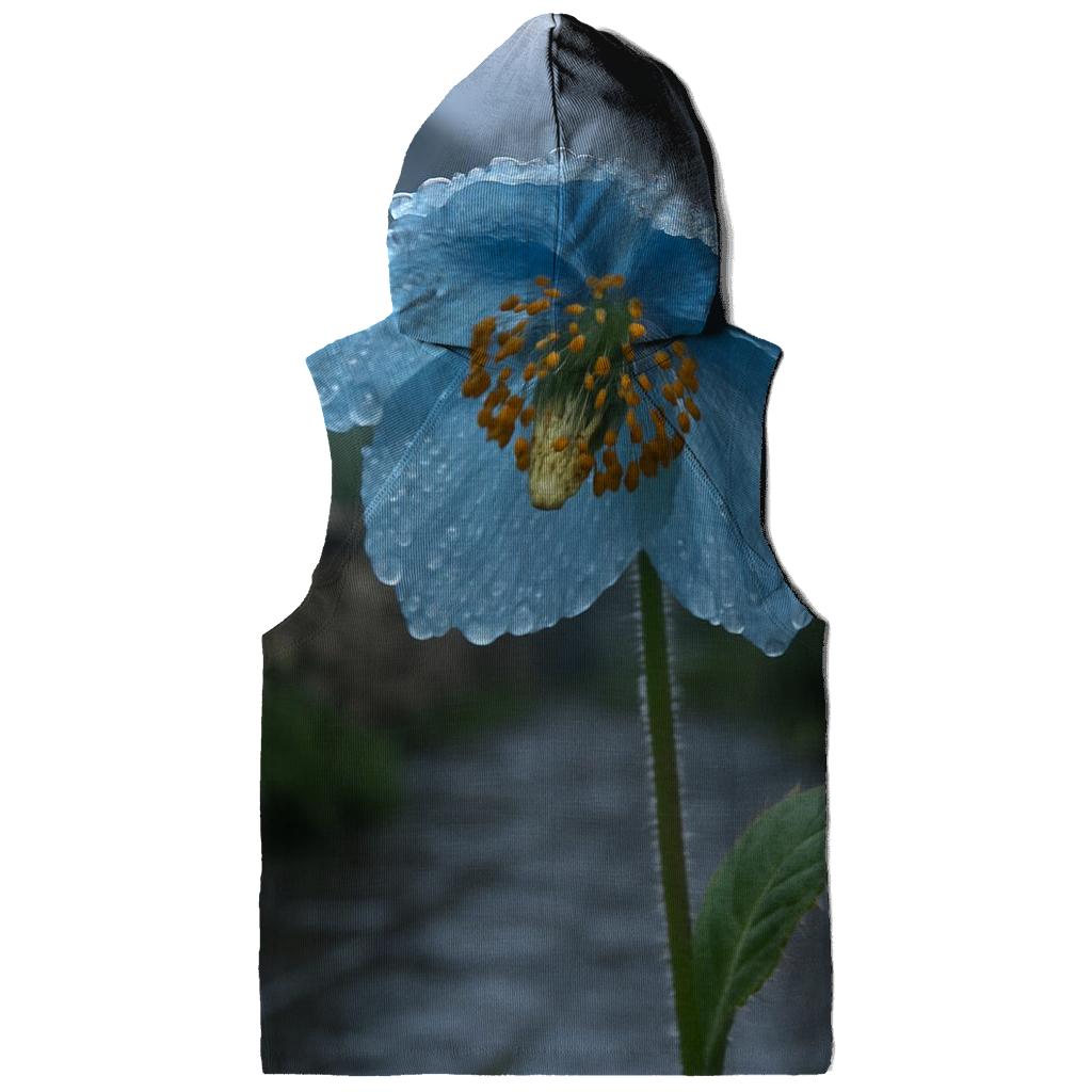 Blue Poppy In A Himalayan Monastery Garden After Rain designer hoodies