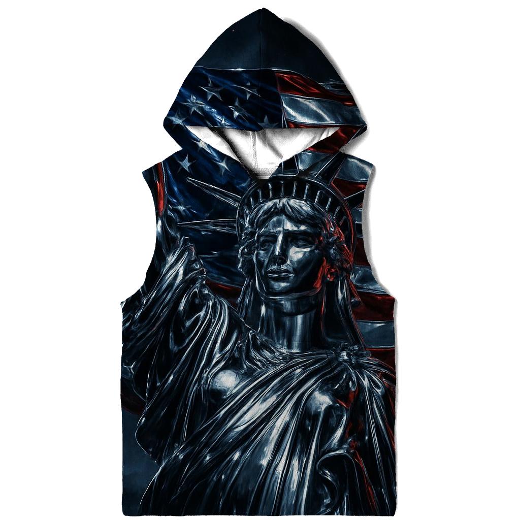Chrome Liberty Surge Flag zip-up hoodies